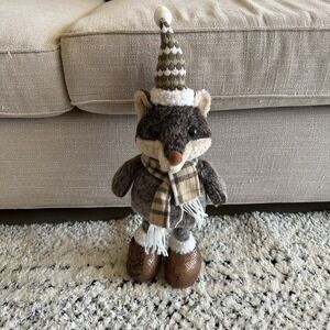 Winter Woodland Plush Standing Fox 19"‎